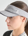 Lanvin Blanc Knit Visor - Grey - Erthe Golf