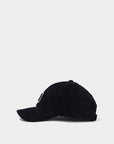 Black checkered cap on a white background