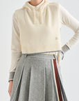 Lanvin Blanc Women's Hoodie Vest - Ivory - Erthe Golf