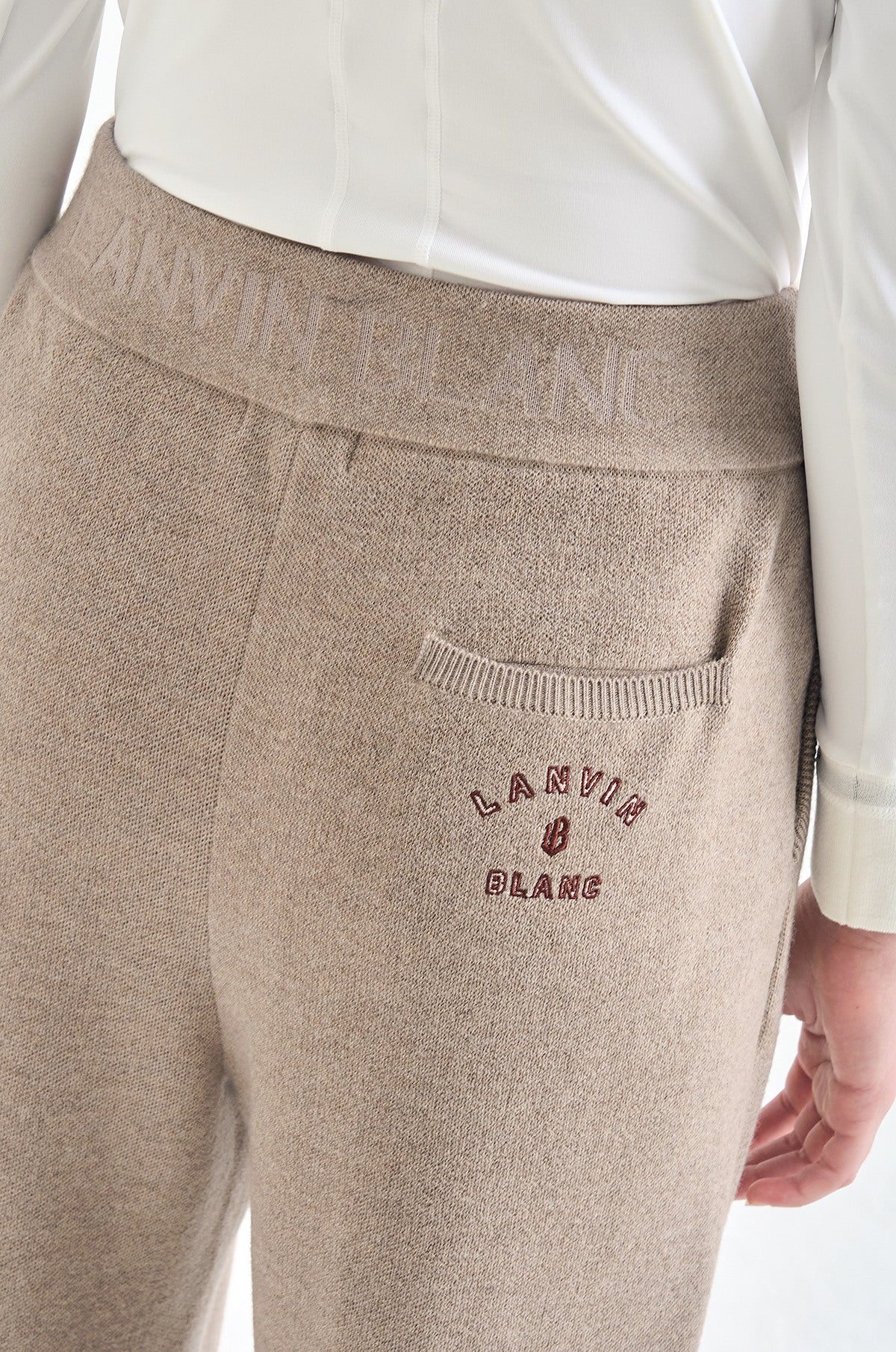 Lanvin Blanc Women's Pants - Sepia Beige - Erthe Golf