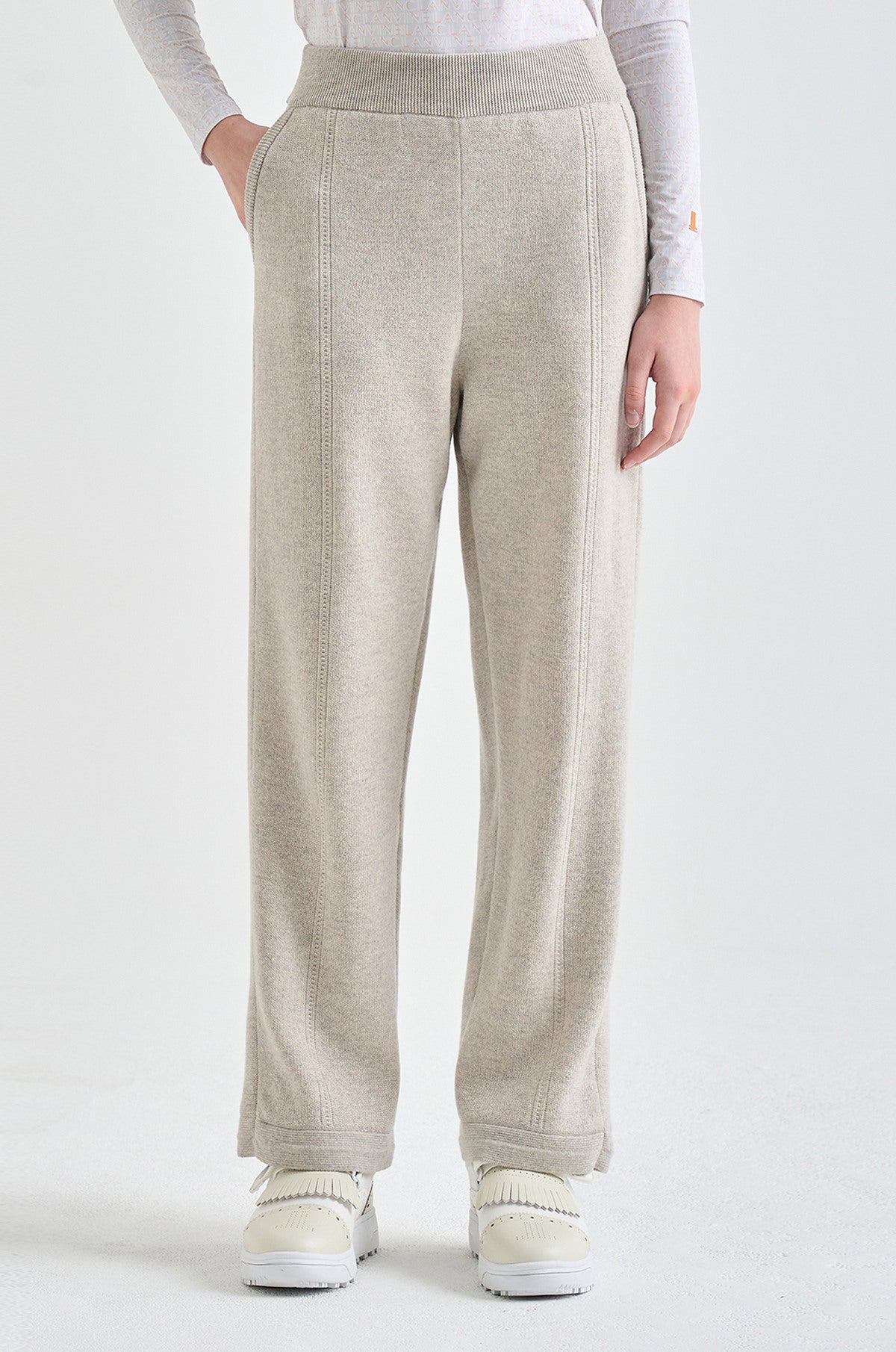 Lanvin Blanc Women's Pants - White Grey - Erthe Golf