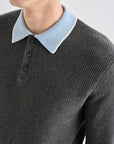 Lanvin Blanc Men's Sweater - Dark Grey - Erthe Golf
