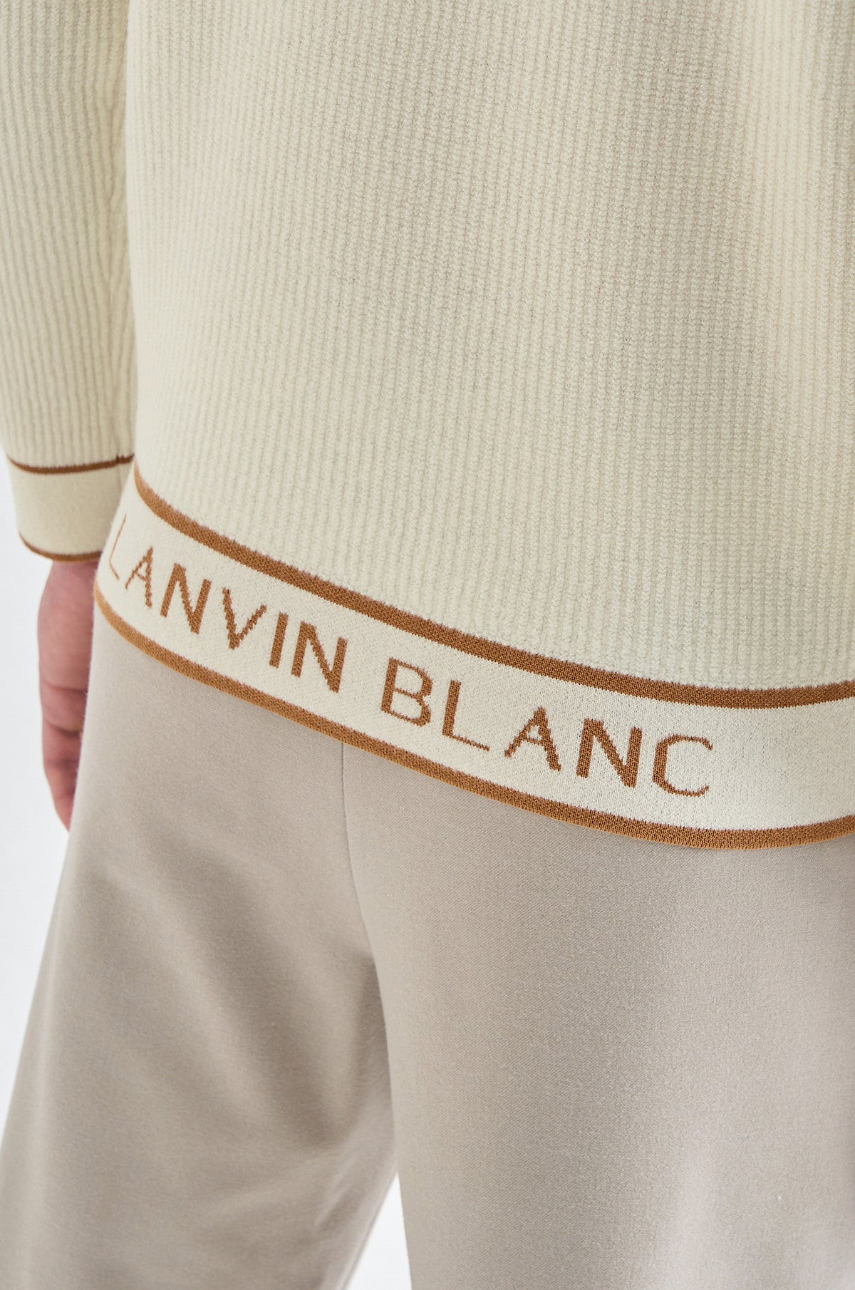Lanvin Blanc Men's Sweater - Off White - Erthe Golf