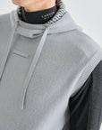 Lanvin Blanc Men's Hoodie Vest - Cool Grey - Erthe Golf