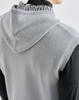 Lanvin Blanc Men's Hoodie Vest - Cool Grey - Erthe Golf
