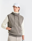 Lanvin Blanc Men's Hoodie Vest - Sepia Grey - Erthe Golf