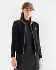 Lanvin Blanc Women's Zip Hoodie - Black - Erthe Golf