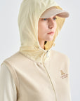 Lanvin Blanc Women's Zip Hoodie - Light Beige - Erthe Golf