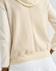 Lanvin Blanc Women's Zip Hoodie - Light Beige - Erthe Golf