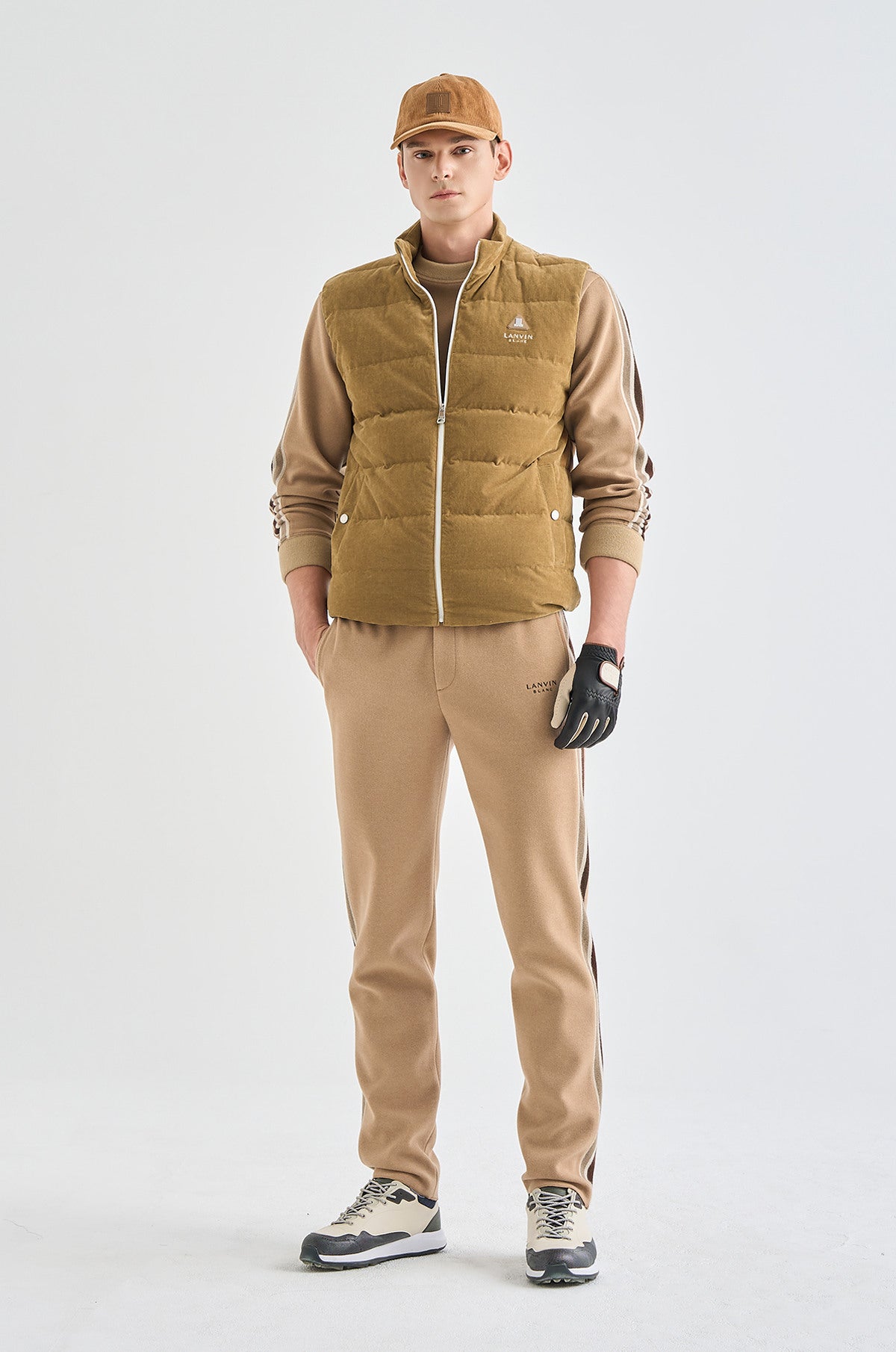 Lanvin Blanc Men's Vest - Camel - Erthe Golf