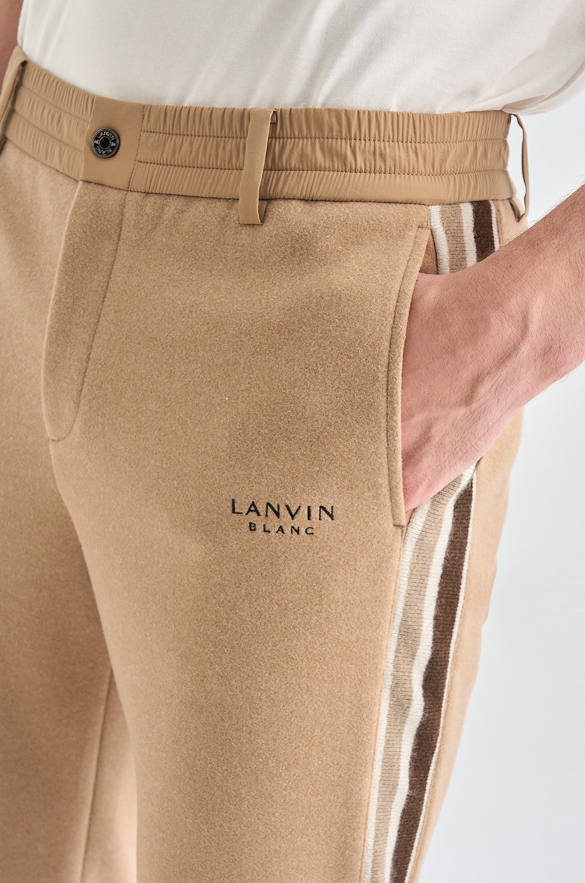 Lanvin Blanc Men's Pants - Camel - Erthe Golf