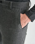 Lanvin Blanc Men's Knit Pants - Charcoal Grey - Erthe Golf