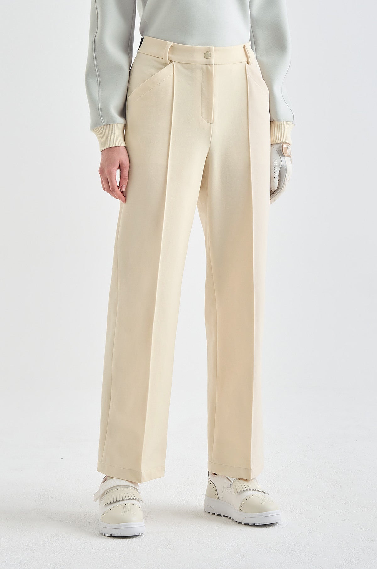 Lanvin Blanc Women's Pants - Beige - Erthe Golf