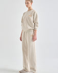 Lanvin Blanc Women's Sweatpants - Oatmeal - Erthe Golf