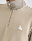Lanvin Blanc Men's Zip Sweater - Beige - Erthe Golf