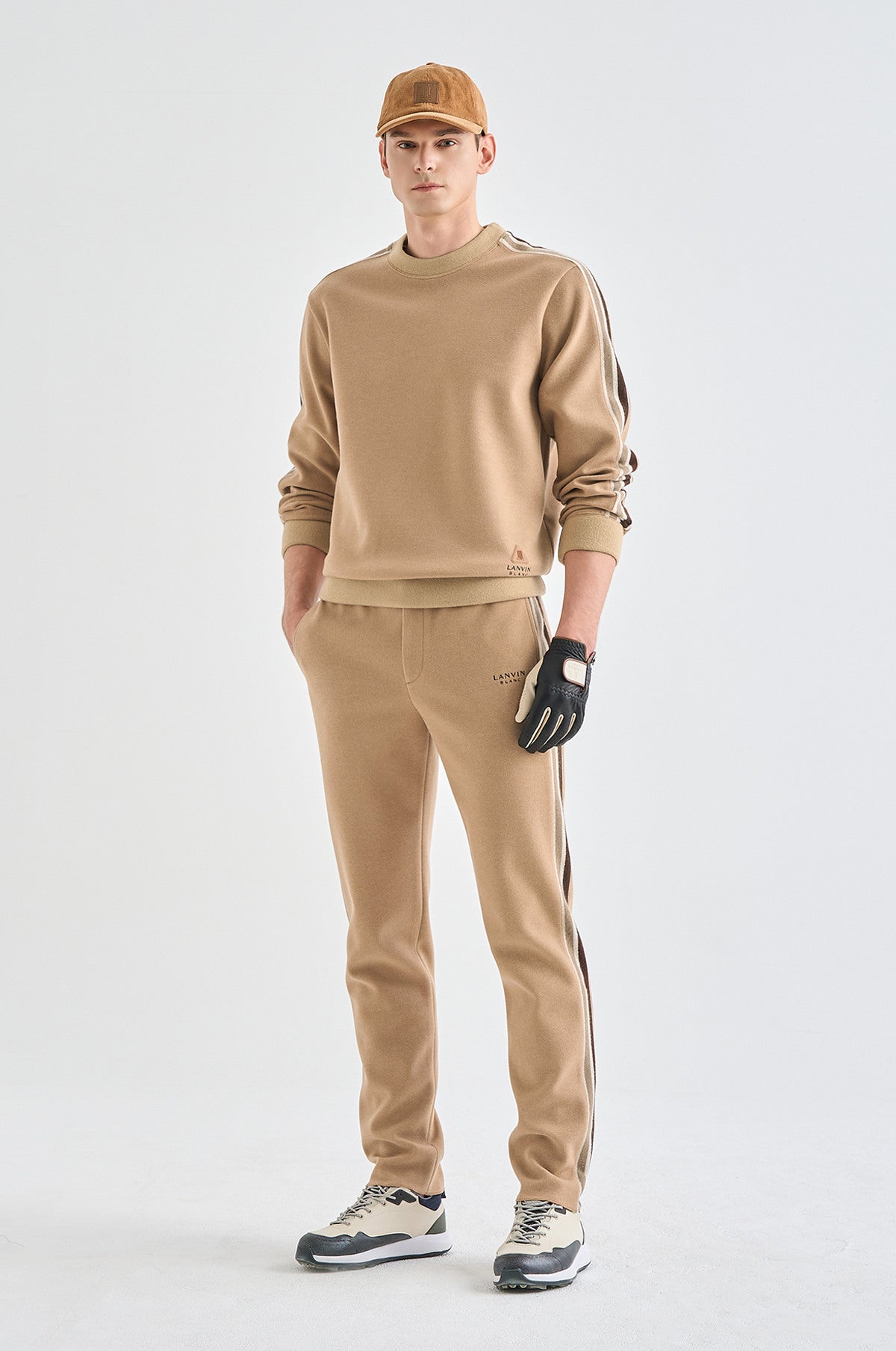 Lanvin Blanc Men's Sweater - Camel - Erthe Golf