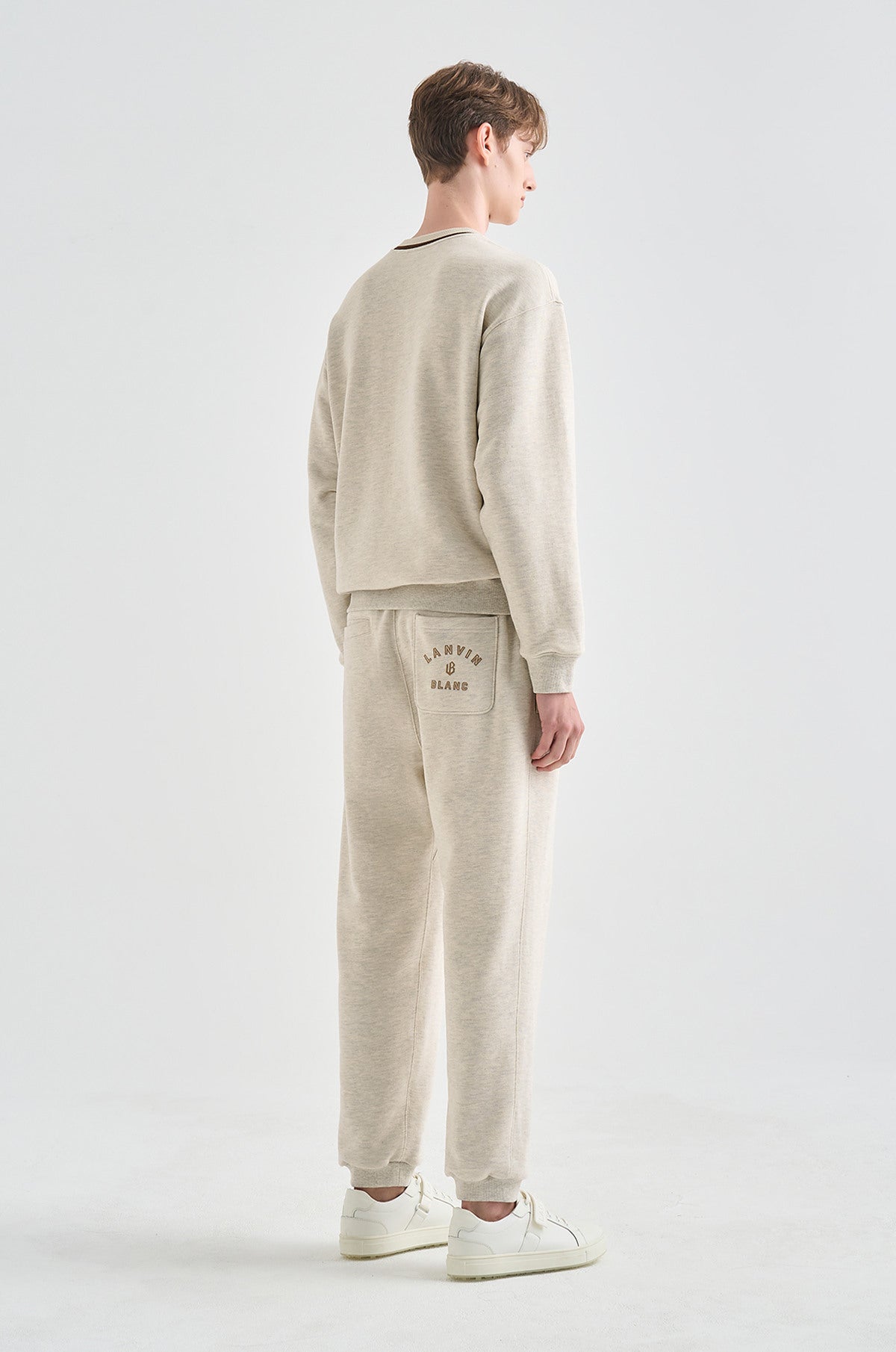 Lanvin Blanc Men's Sweater - Oatmeal - Erthe Golf