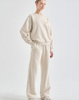 Lanvin Blanc Women's Sweatshirt - Oatmeal - Erthe Golf