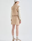 Lanvin Blanc Women's Leather Jacket - Beige - Erthe Golf