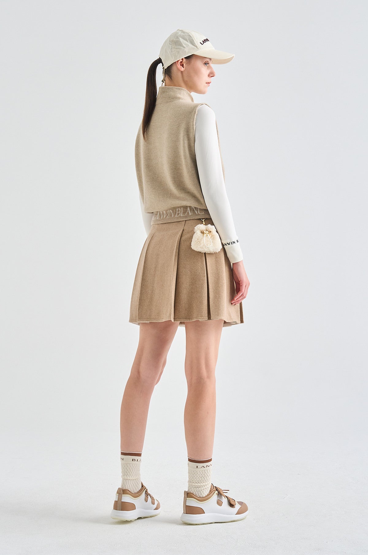 Lanvin Blanc Fluffy Ball Bag - Ivory - Erthe Golf