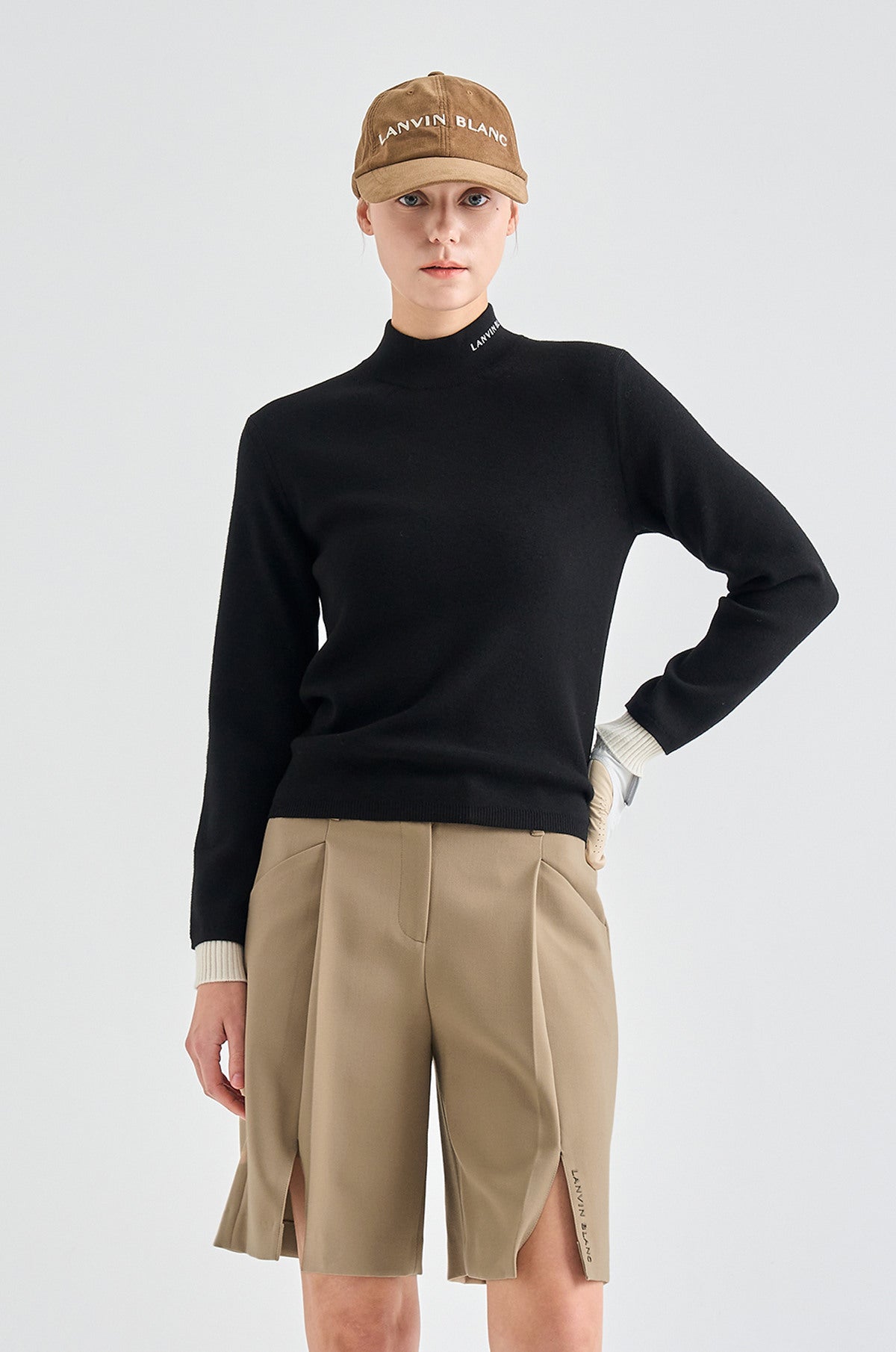 Lanvin Blanc Women's Sweater - Black - Erthe Golf