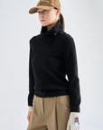 Lanvin Blanc Women's Sweater - Black - Erthe Golf