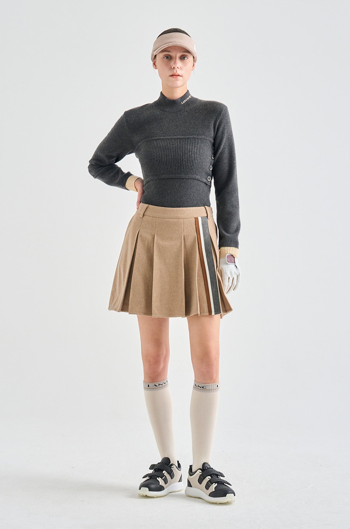 Lanvin Blanc Women's Sweater - Grey - Erthe Golf