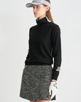 Lanvin Blanc Women's Turtle Neck Top - Black - Erthe Golf
