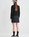 Lanvin Blanc Women's Turtle Neck Top - Black - Erthe Golf