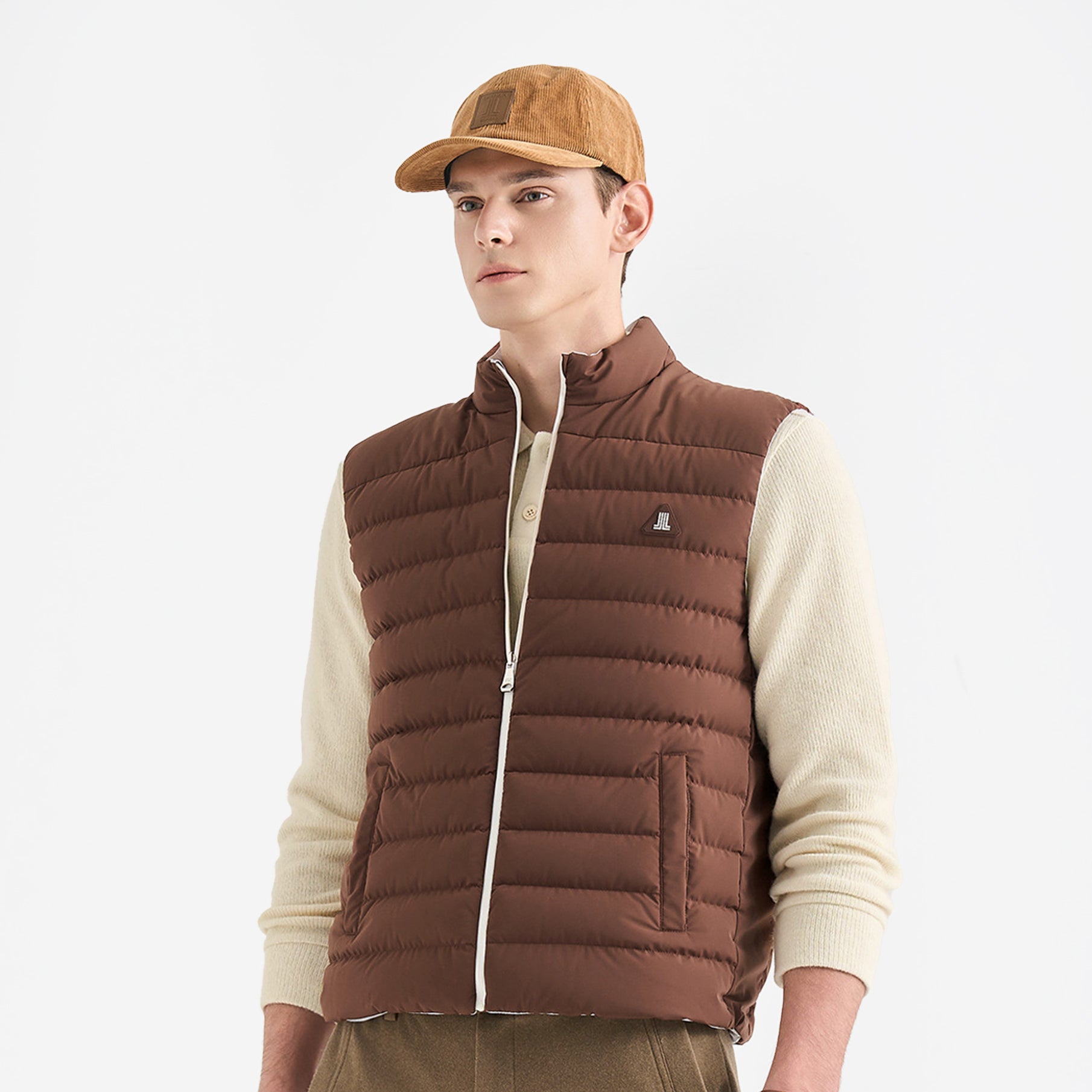 Lanvin Blanc Men's Vest - Brown - Erthe Golf