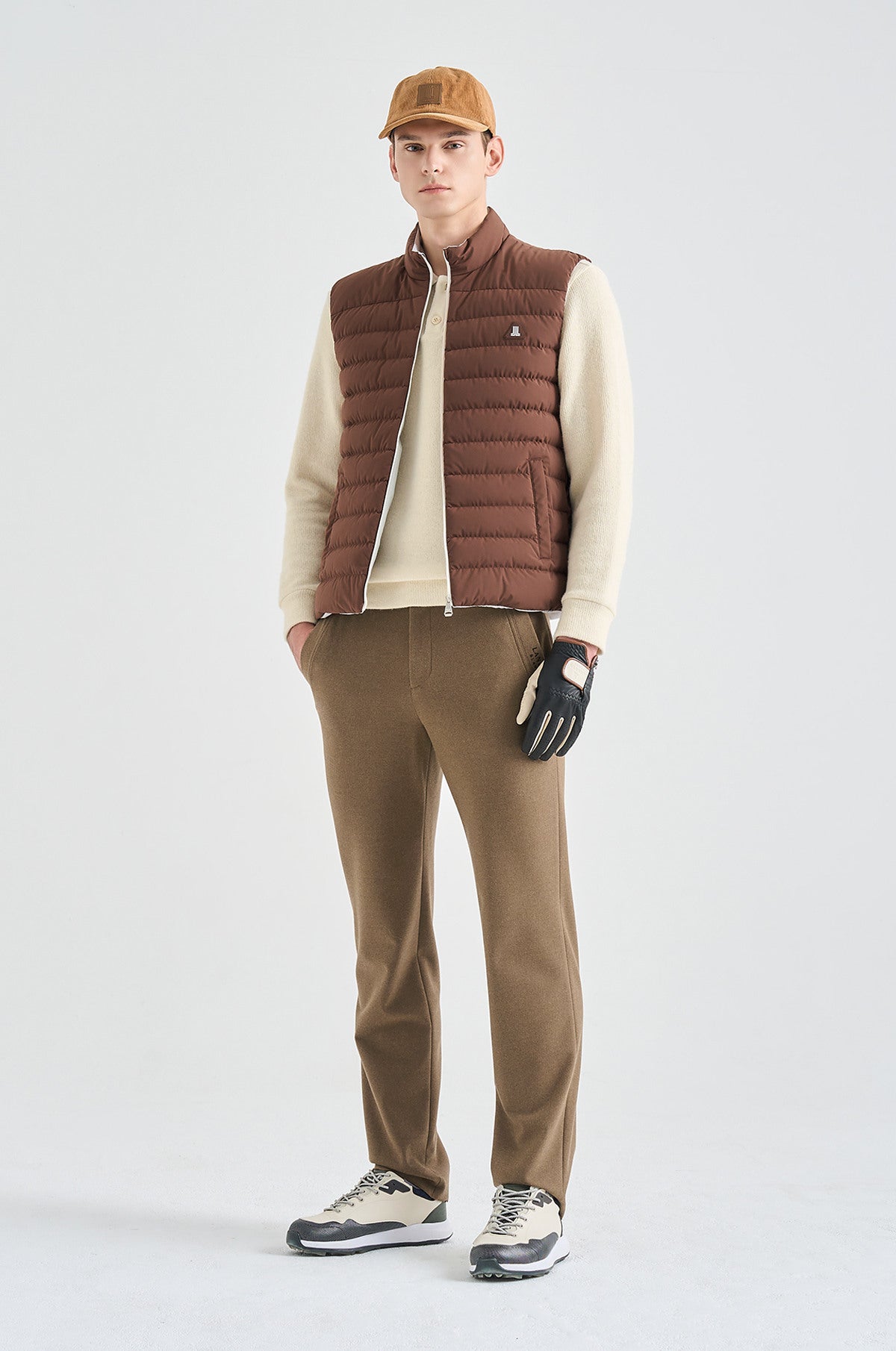 Lanvin Blanc Men's Vest - Brown - Erthe Golf