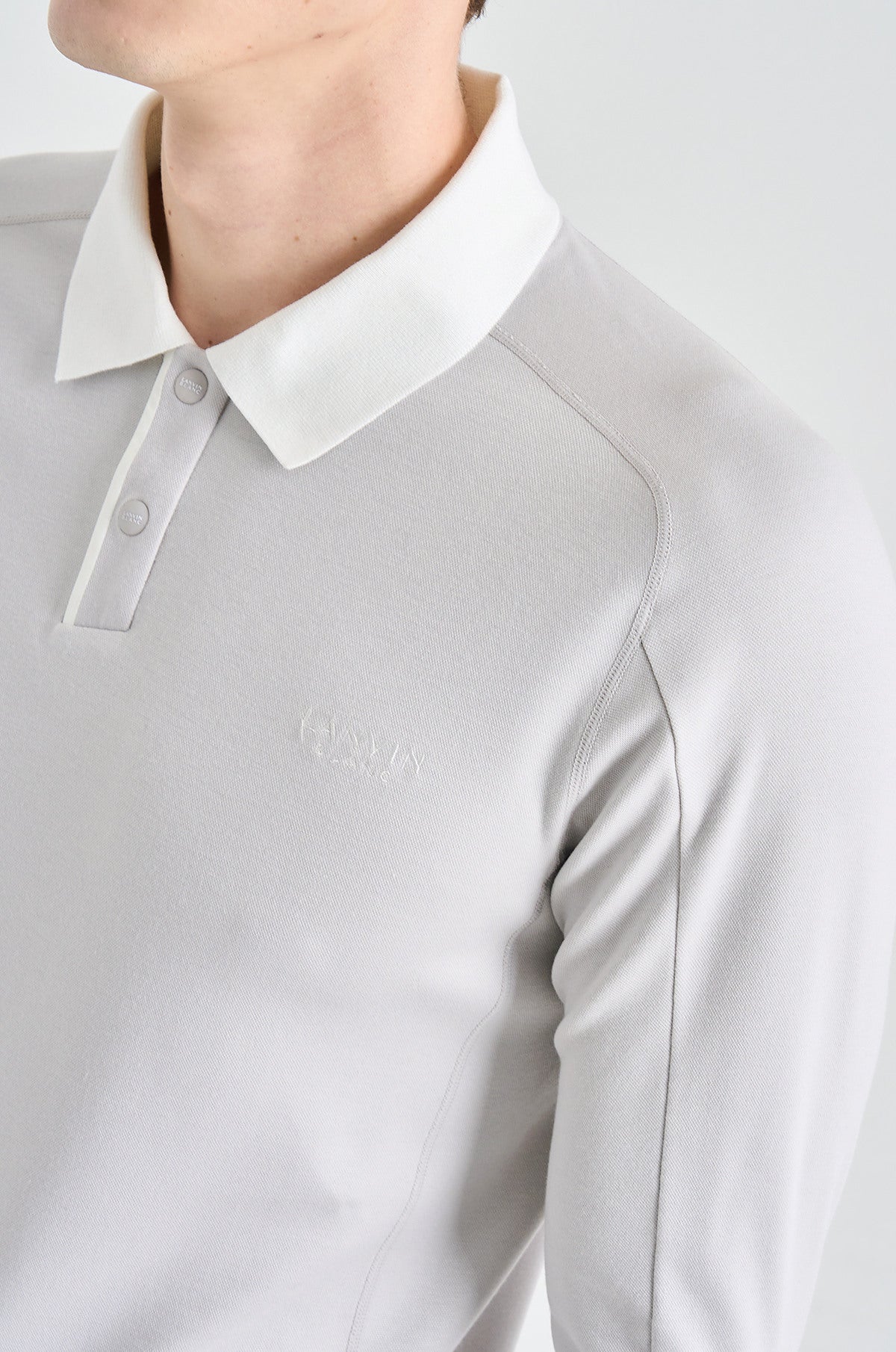 Lanvin Blanc Men's Polo - Light Grey - Erthe Golf