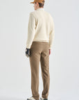 Lanvin Blanc Men's Sweater - Oatmeal - Erthe Golf