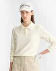 Lanvin Blanc Women's Long Sleeve Polo - Off White - Erthe Golf