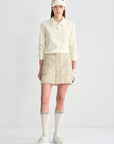 Lanvin Blanc Women's Long Sleeve Polo - Off White - Erthe Golf