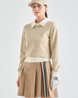 Lanvin Blanc Women's Sweater - Camel - Erthe Golf
