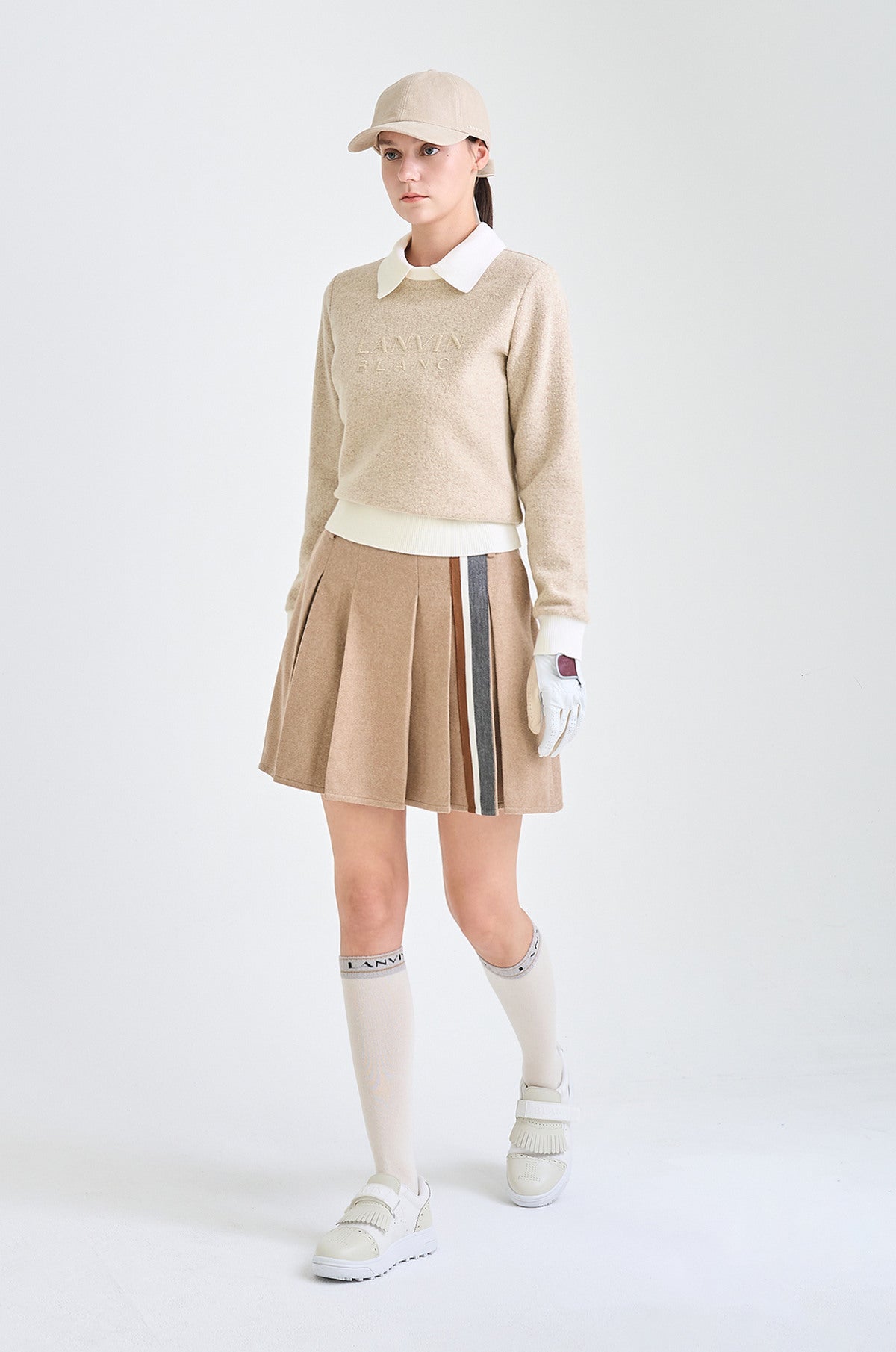 Lanvin Blanc Women's Sweater - Camel - Erthe Golf