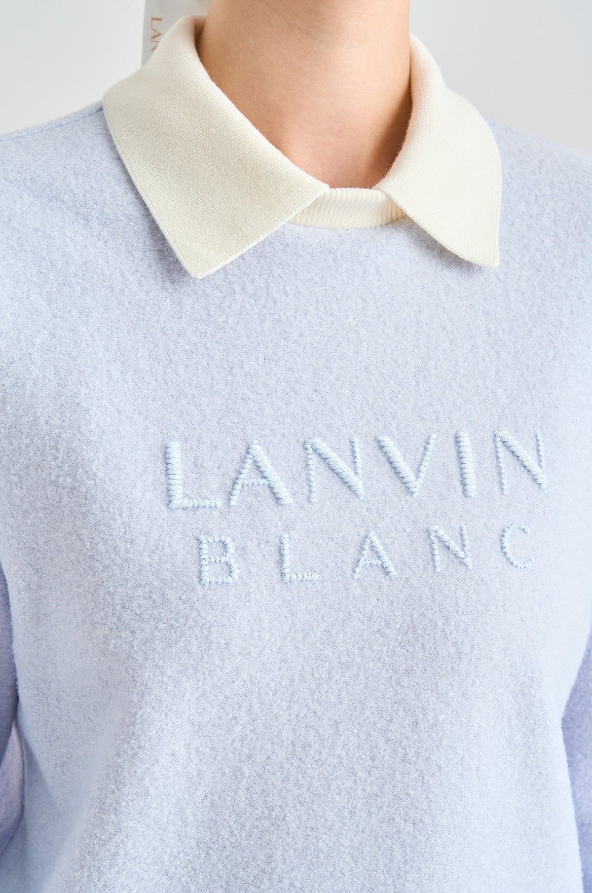 Lanvin Blanc Women's Sweater - Ice Blue - Erthe Golf