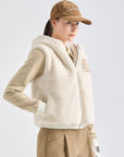 Women's Fur Vest - Ivory - Erthe Golf