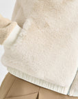 Women's Fur Vest - Ivory - Erthe Golf