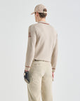 Men's Knit Top - Light Beige - Erthe Golf