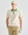 Men's Knit Top - Ivory - Erthe Golf