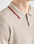 Men's Knit Top - Light Beige - Erthe Golf
