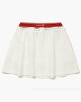 Women's Neoprene Banding Skirt - White - Erthe Golf