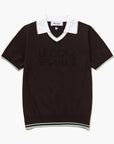Le Coq Golf Textured Collar Sweater Black - Erthe Golf