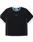 Munsingwear Women's Short - Sleeve Top - Black - Erthe Golf