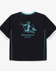 Munsingwear Women's Short - Sleeve Top - Black - Erthe Golf