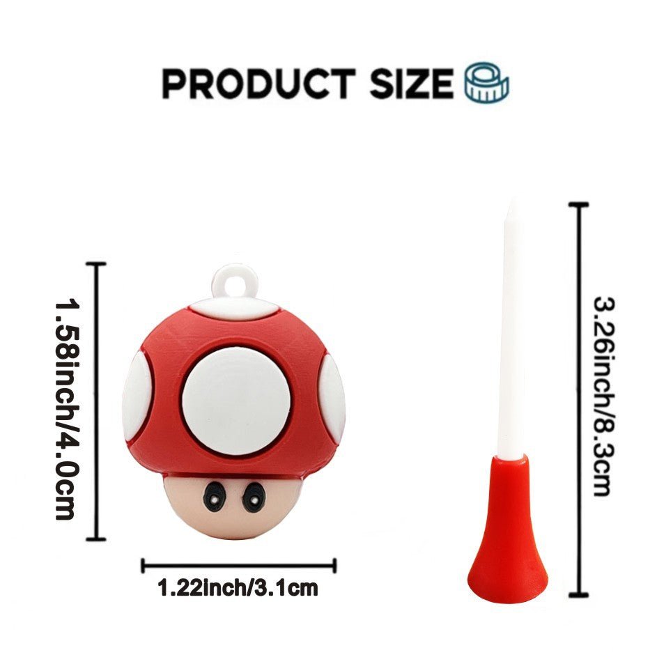 Mushroom Tee - Red - Erthe Golf