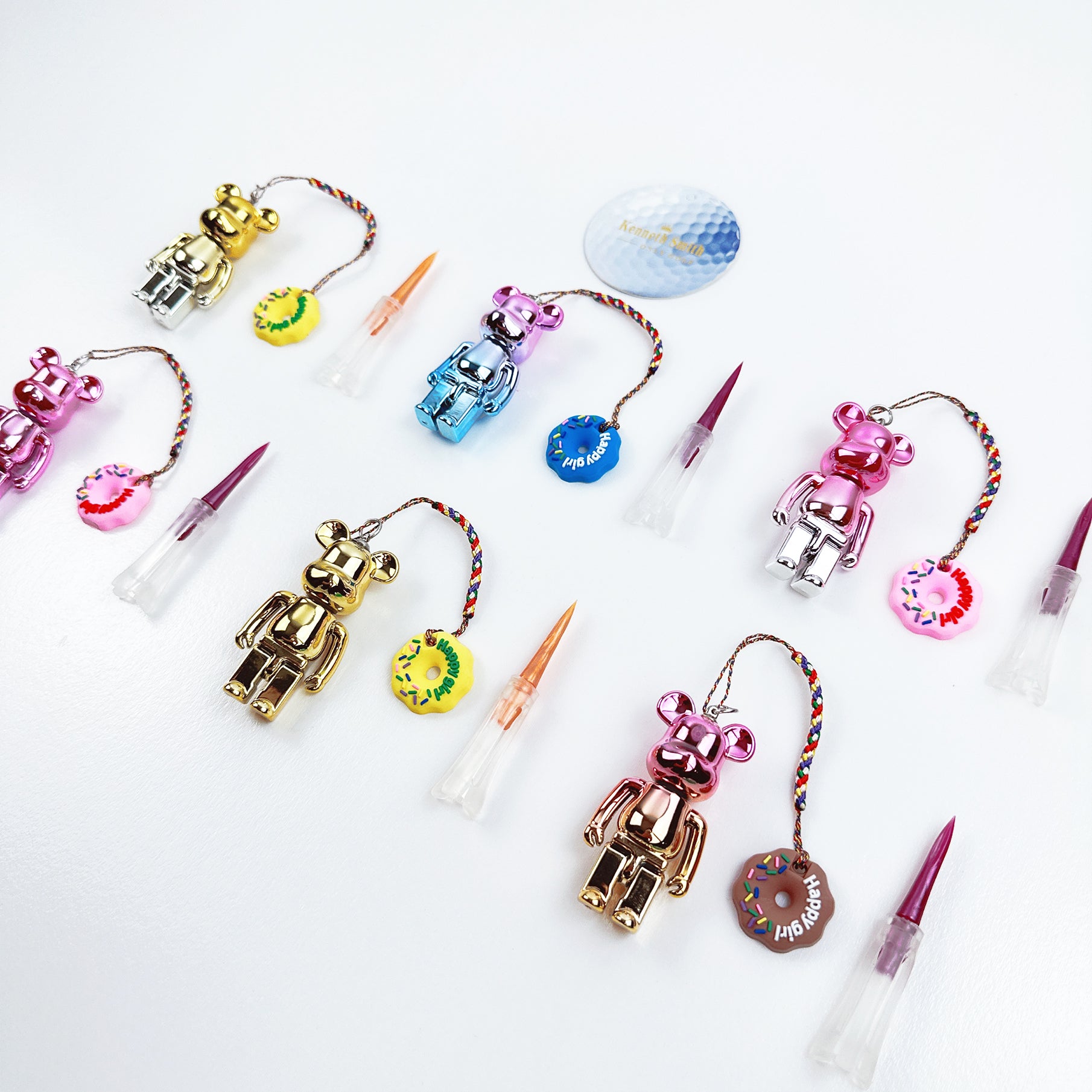 Loss Prevention Golf Tee With Bear - Golden Glaze - Erthe Golf