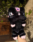 Lion Dance Golf Driver Cover - Black and Pink - Erthe Golf